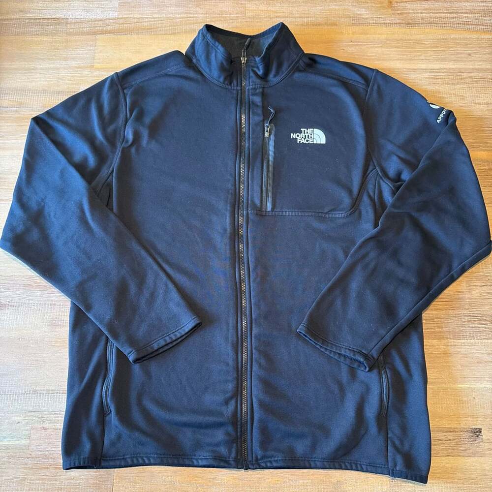 The North Face Canyonlands Full Zip Fleece Jacket Black AppDynamics Men Size L